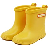 Botas de Agua Impermeable y Antideslizante Caucho de PVC Botas de Lluvia para Niños y Niñas